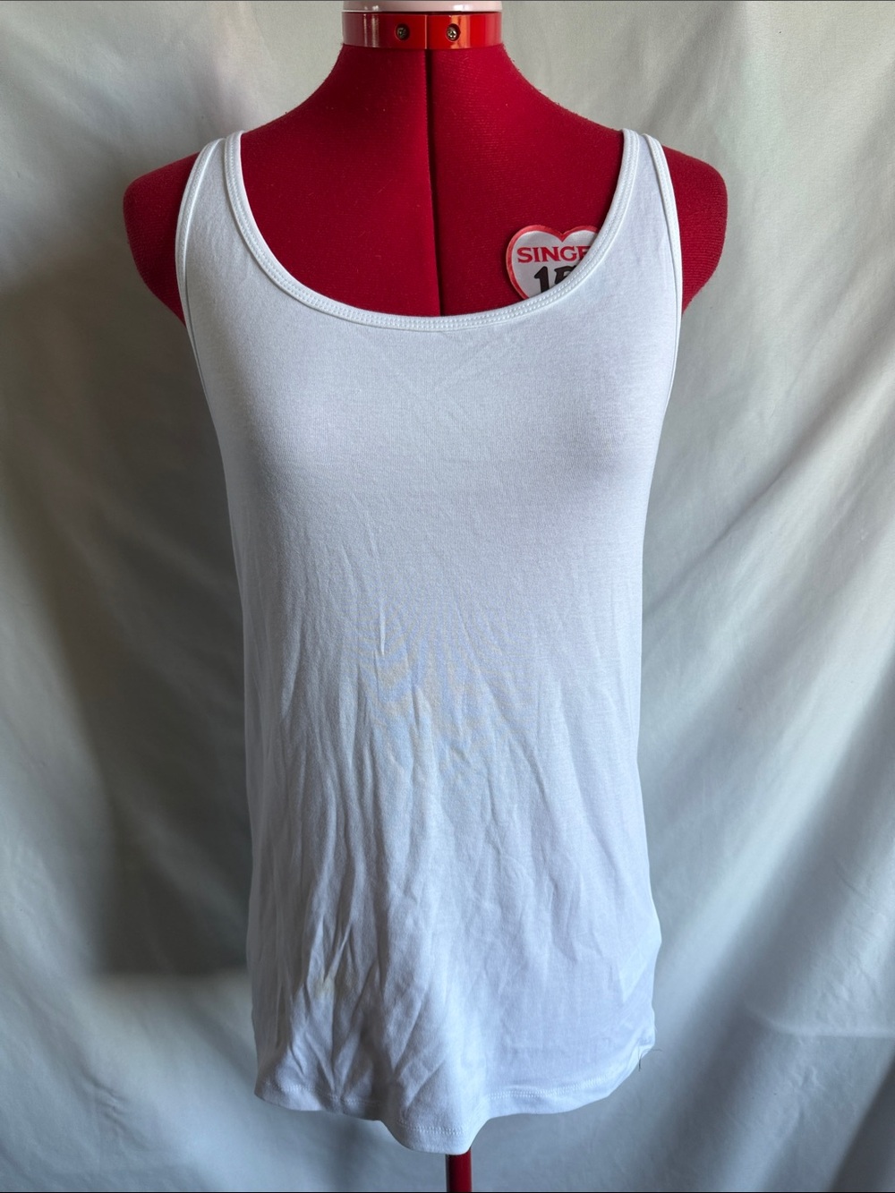 Amazon Essentials White Scoop Neck Tank Top